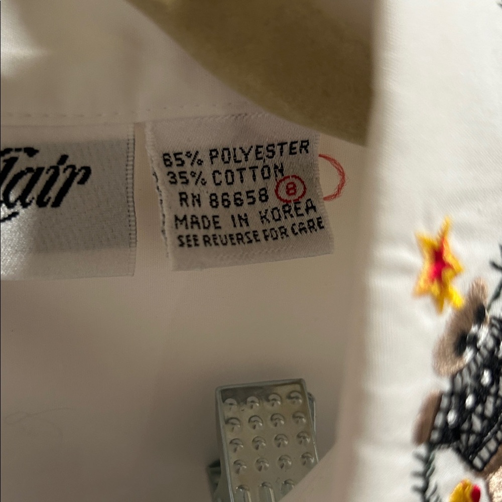 Holiday themed women vintage embroidered shirt combo. Holiday -Vintage - Picture 8 of 16
